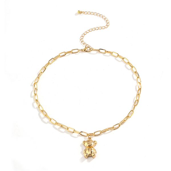 10pcs/lot simple gold bear pendant necklaces for women party gift clavicle chains european alloy animal anniversary necklaces jewelry, Silver
10pcs/lot simple gold bear pendant necklaces for women party gift clavicle chains european alloy animal anniversary necklaces jewelry, Silver