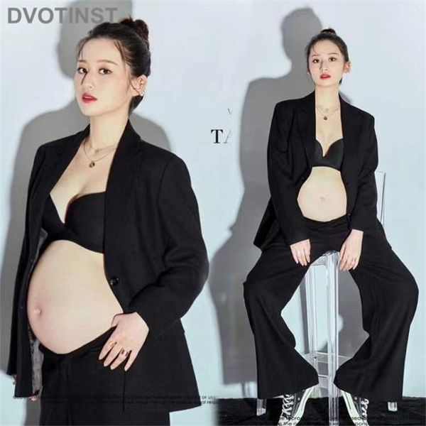 maternity dresses dvotinst women pography props cool black suits full sleeves 2pcs casual pregnancy pregant studio shooting clothes, White
maternity dresses dvotinst women pography props cool black suits full sleeves 2pcs casual pregnancy pregant studio shooting clothes, White