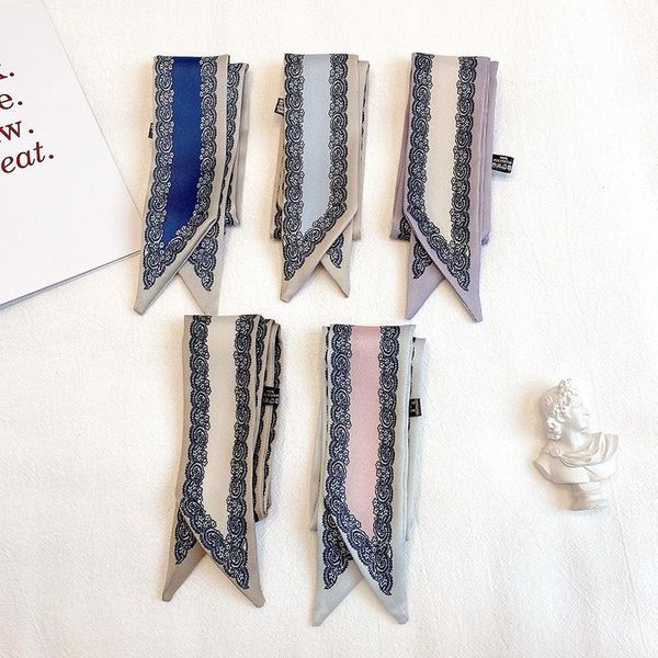 2020 new silk scarf women fashion striped scarves office lady neckerchief foulard femme bandana hijab brand, Blue;gray
2020 new silk scarf women fashion striped scarves office lady neckerchief foulard femme bandana hijab brand, Blue;gray