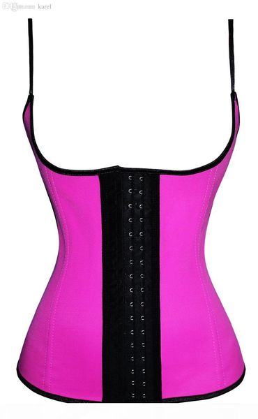 wholesale-cupless latex waist training corsets new 2016 women plus size corsets with shoulder straps steel boned underbust corset, Black;white
wholesale-cupless latex waist training corsets new 2016 women plus size corsets with shoulder straps steel boned underbust corset, Black;white