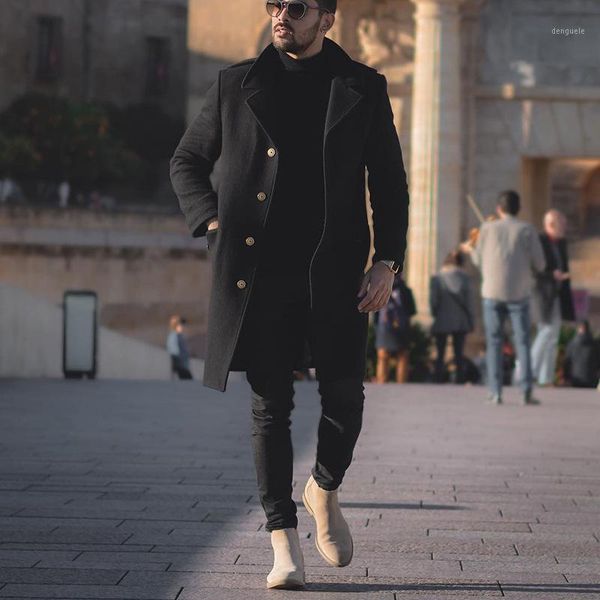 fashion autumn winter men's trench single breasted lapel medium length loose casual wind-proof male fit black coat1, Tan;black
fashion autumn winter men's trench single breasted lapel medium length loose casual wind-proof male fit black coat1, Tan;black