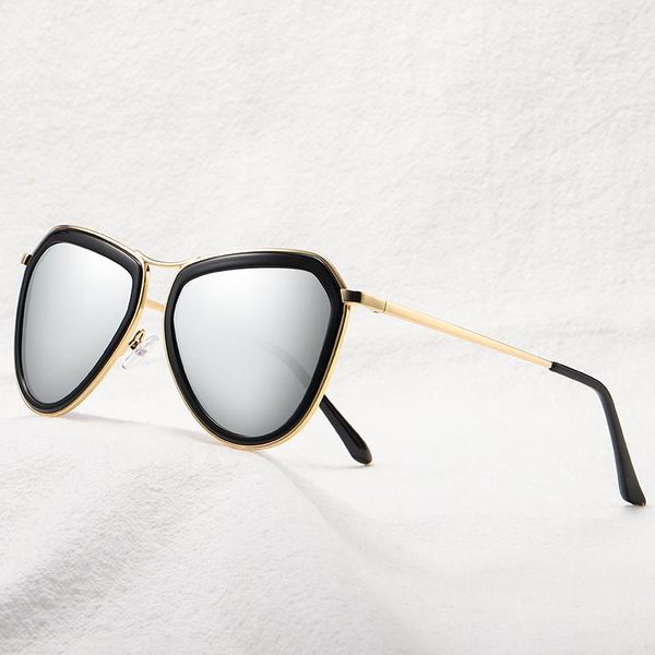 sunglasses 2021 luxury women polarized fashion stainless steel big frame sun glasses summer trend colorful beach shades 154, White;black
sunglasses 2021 luxury women polarized fashion stainless steel big frame sun glasses summer trend colorful beach shades 154, White;black