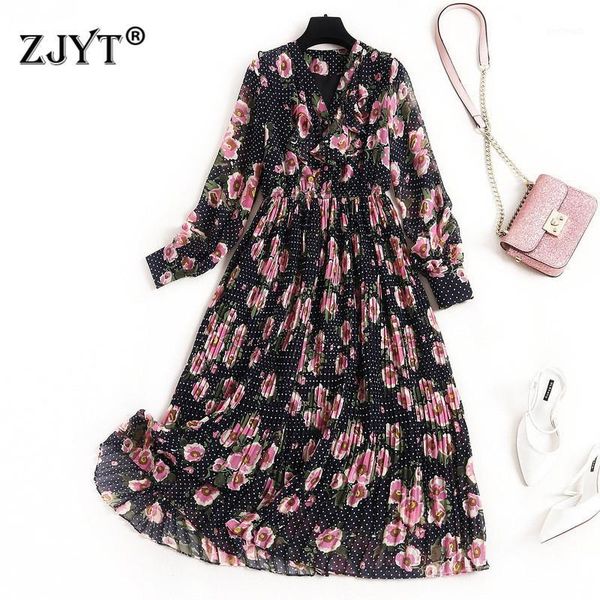 casual dresses 2021 spring dress for women fashion designers long sleeve v neck ruffle floral print mid calf bohemian chiffon vestido1, Black;gray
casual dresses 2021 spring dress for women fashion designers long sleeve v neck ruffle floral print mid calf bohemian chiffon vestido1, Black;gray