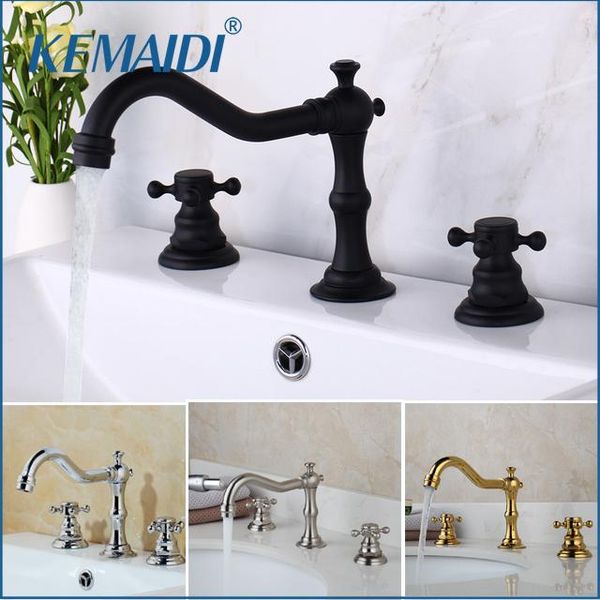 bathroom sink faucets kemaidi matte black chrome basin mixer tap faucet double handles 3 pcs gold
bathroom sink faucets kemaidi matte black chrome basin mixer tap faucet double handles 3 pcs gold