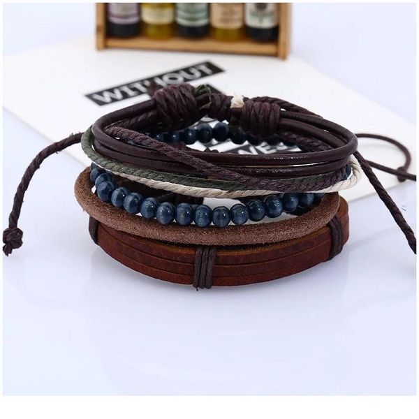 beaded braided women new brown vintage ethnic casual handmade woven leather bracelets men jewelry wholesale acc qylfxx, Golden;silver
beaded braided women new brown vintage ethnic casual handmade woven leather bracelets men jewelry wholesale acc qylfxx, Golden;silver