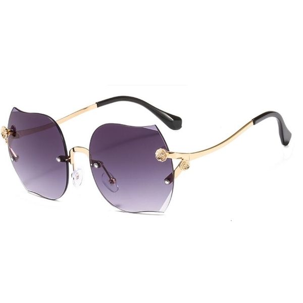 designer 2021 new frameless cut edge fashionable sunglasses metallic plum lady elegant glasses, White;black
designer 2021 new frameless cut edge fashionable sunglasses metallic plum lady elegant glasses, White;black