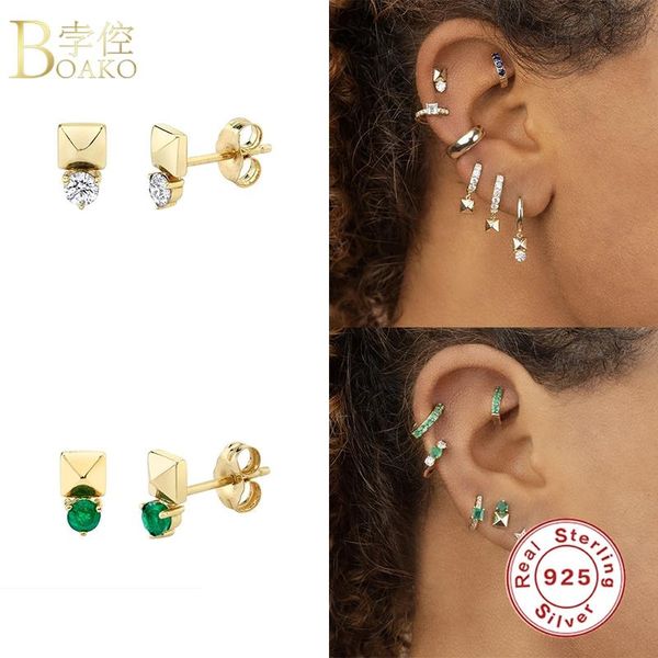 boako 925 sterling silver earrings for women luxury jewelry crystal cz piercing gold stud earring bijoux party pendientes aretes, Golden;silver
boako 925 sterling silver earrings for women luxury jewelry crystal cz piercing gold stud earring bijoux party pendientes aretes, Golden;silver