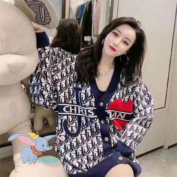 autumn and winter new family letter love full jacquard long sleeve loose knit cardigan sweater coat women, White
autumn and winter new family letter love full jacquard long sleeve loose knit cardigan sweater coat women, White