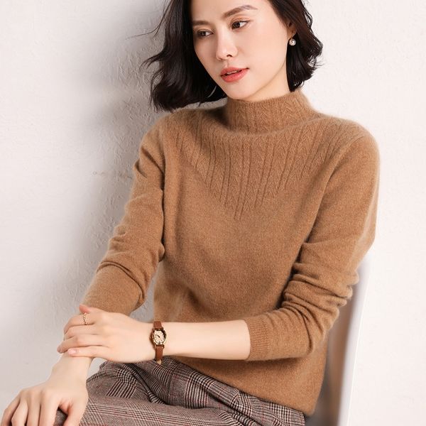 half turtleneck women's short loose loose lazy wind long sleeve new sweater knitted bottoming shirt 201023, White;black
half turtleneck women's short loose loose lazy wind long sleeve new sweater knitted bottoming shirt 201023, White;black