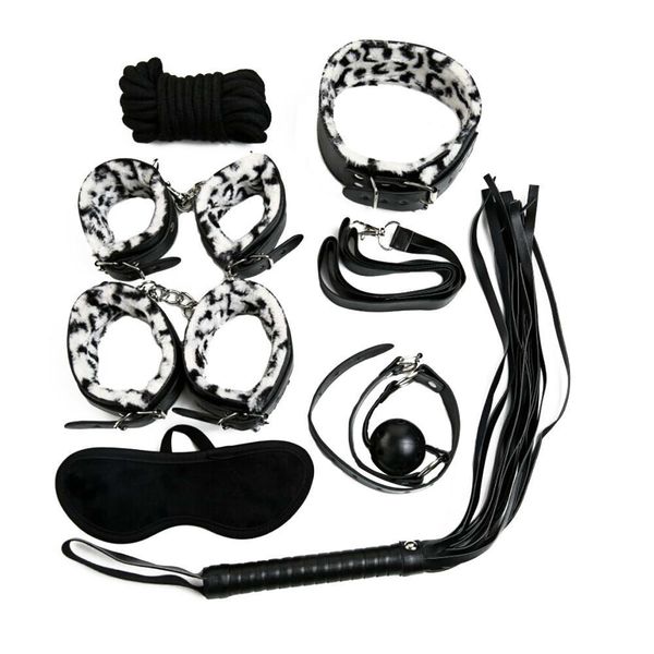 кнут sexy boldage set kit 7pcs sexy products pubuffufs наручники наручники веревочки с завязанными глазами