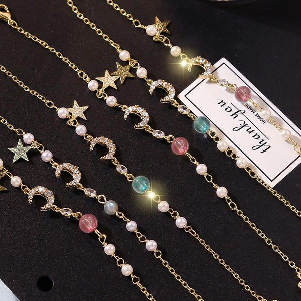 net red best friend sister chain star moon Bracelet Student Korean temperament forest department girl heart bracelet, Black
net red best friend sister chain star moon Bracelet Student Korean temperament forest department girl heart bracelet, Black