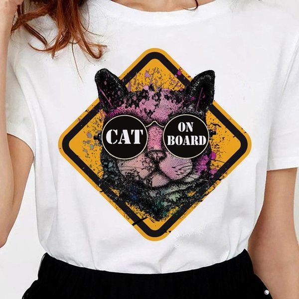 cartoon cat t shirt female funny kawaii ulzzang t shirt korean style female gothic graphics casual t shirt aesthetic, White
cartoon cat t shirt female funny kawaii ulzzang t shirt korean style female gothic graphics casual t shirt aesthetic, White