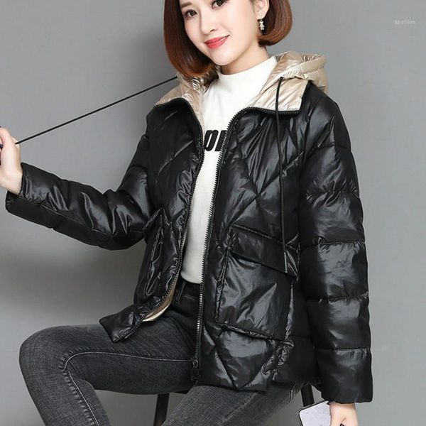 women's down & parkas 2021 autumn winter women hooded jacket coat loose and warm plus size 4xl short coats hk5121, Black
women's down & parkas 2021 autumn winter women hooded jacket coat loose and warm plus size 4xl short coats hk5121, Black