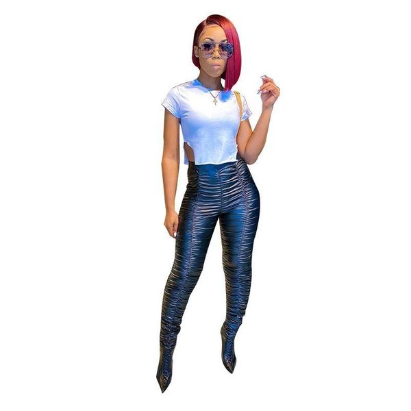 kalenmos woman pants skinny pleated pu leather trousers high waist streetwear pant 2020 new autumn clothes black ropa mujer, Black;white
kalenmos woman pants skinny pleated pu leather trousers high waist streetwear pant 2020 new autumn clothes black ropa mujer, Black;white