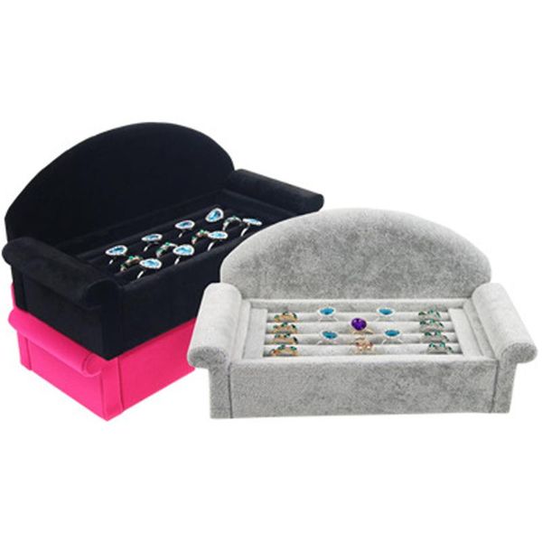 sofa shape velvet jewelry display holder earring ring display tray jewelry racks rack shelf organizer holder, Pink;blue
sofa shape velvet jewelry display holder earring ring display tray jewelry racks rack shelf organizer holder, Pink;blue