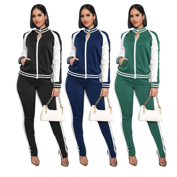 women tracksuit patchwork color off shoulder long sleeves coat jacket pants leggings autumn winter two pieces sports suit cz121101, Gray
women tracksuit patchwork color off shoulder long sleeves coat jacket pants leggings autumn winter two pieces sports suit cz121101, Gray