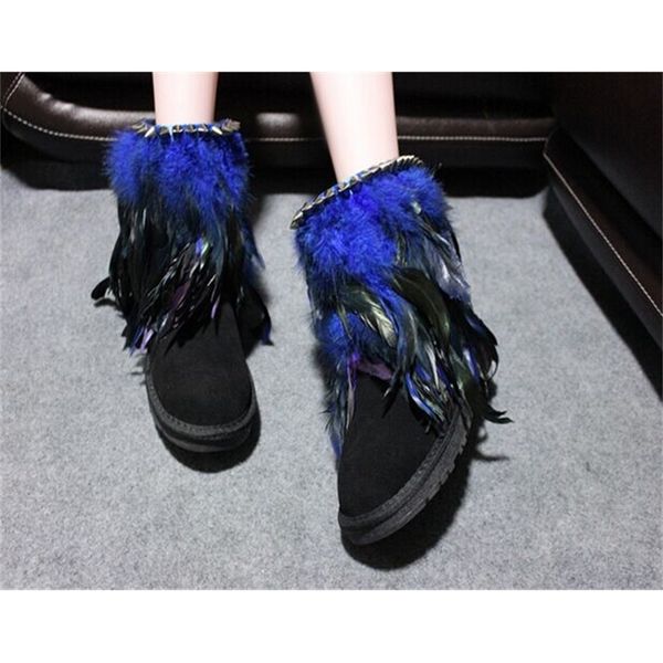 feather black blue skin covered in snow woman rivets studs cow suede super winter boots ff4m
feather black blue skin covered in snow woman rivets studs cow suede super winter boots ff4m