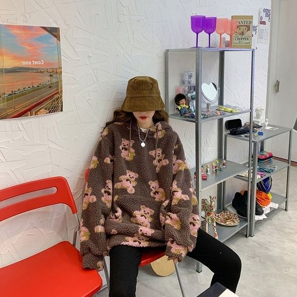 deeptown kawaii sweatshirt women autumn winter clothes women hoodies fashion cartoons print long sleeve thicken warm hoodie 201203, Black
deeptown kawaii sweatshirt women autumn winter clothes women hoodies fashion cartoons print long sleeve thicken warm hoodie 201203, Black