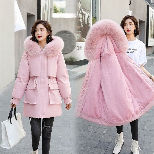 fashionable warm cotton liner hooded down parkas coat winter jacket women adjustable waist fur collar jacket parka new 201030, Black
fashionable warm cotton liner hooded down parkas coat winter jacket women adjustable waist fur collar jacket parka new 201030, Black