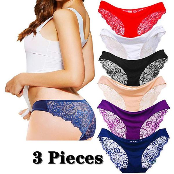 women's panties 3pcs/lot lace underwear transparent low waist cotton crotch briefs for girls breathable lingeries, Black;pink
women's panties 3pcs/lot lace underwear transparent low waist cotton crotch briefs for girls breathable lingeries, Black;pink