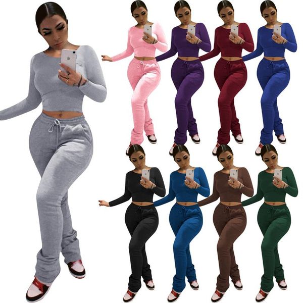 women's tracksuits womens pleated stacked two piece set sweatpamts tracksuit winter pants crop joggers female clothing, Gray
women's tracksuits womens pleated stacked two piece set sweatpamts tracksuit winter pants crop joggers female clothing, Gray