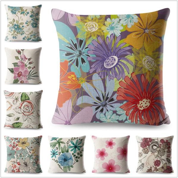 cushion/decorative pillow watercolor flowers cushion cover for sofa home case linen 45*45 decorative printed floral throw pillowcase
cushion/decorative pillow watercolor flowers cushion cover for sofa home case linen 45*45 decorative printed floral throw pillowcase