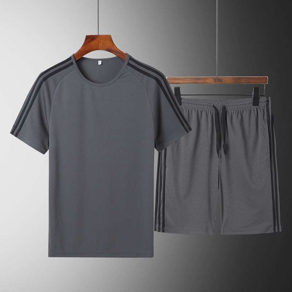 wu jie summer casual sports quick dry suit fashion brand men's short sleeve t-shirt 5 points shorts, Gray
wu jie summer casual sports quick dry suit fashion brand men's short sleeve t-shirt 5 points shorts, Gray