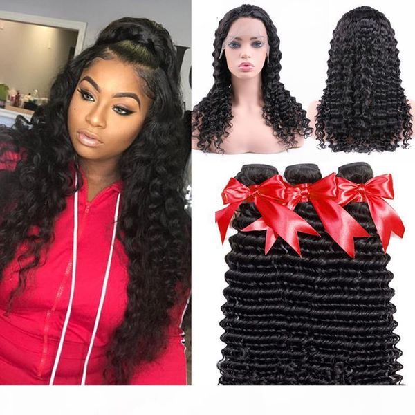 360 lace frontal closures with 3 bundles brazilian virgin human hair weaves deep wave curly peruvian indian malaysian cambodian remy hair, Black;brown
360 lace frontal closures with 3 bundles brazilian virgin human hair weaves deep wave curly peruvian indian malaysian cambodian remy hair, Black;brown