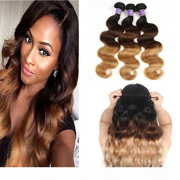 brazilian colored remy human hair weaves body wave bundles ombre three tone brazilian 1b 4 27# dark brown human hair extensions, Black
brazilian colored remy human hair weaves body wave bundles ombre three tone brazilian 1b 4 27# dark brown human hair extensions, Black