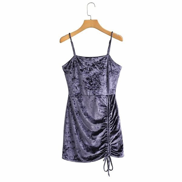 lrh / 289et 2020 autumn women's new velvet suspender dress skirt, Black;gray
lrh / 289et 2020 autumn women's new velvet suspender dress skirt, Black;gray