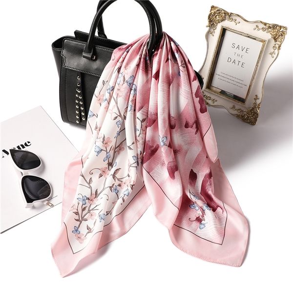 women square silk scarf floral print foulard lady neck scarfs smooth hand kerchief femme bandana scarves 2020 new t200429, Blue;gray
women square silk scarf floral print foulard lady neck scarfs smooth hand kerchief femme bandana scarves 2020 new t200429, Blue;gray