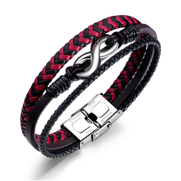 leather woven bracelet titanium steel men's leather bracelet reddish black stripes leather bracelet gift woven titanium wmtzty xhlove
leather woven bracelet titanium steel men's leather bracelet reddish black stripes leather bracelet gift woven titanium wmtzty xhlove