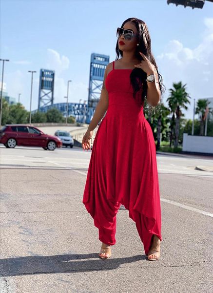 solid color spaghetti strap harem pants jumpsuit for women casual fashion loose mid waist rompers 5 colors, Black;white
solid color spaghetti strap harem pants jumpsuit for women casual fashion loose mid waist rompers 5 colors, Black;white