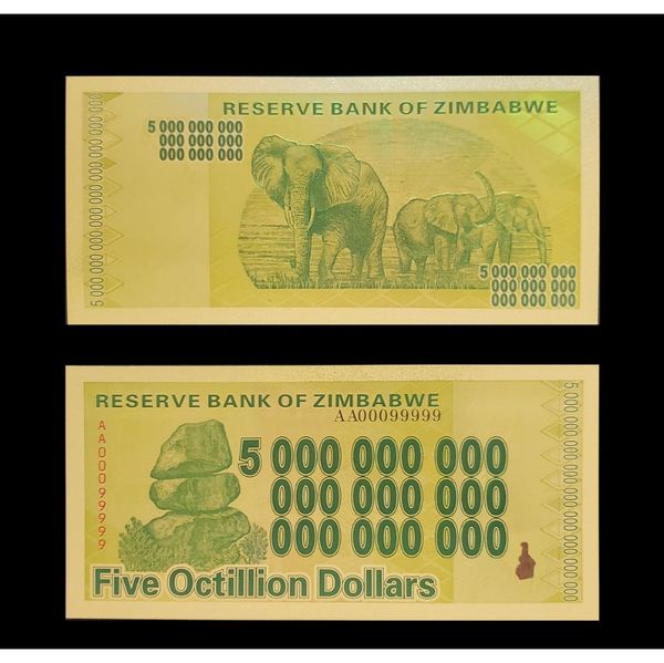 rh zimbabwe notes five octillion dollars note gold banknote with certificates in 24k gold plated for collection f wmtmsn
rh zimbabwe notes five octillion dollars note gold banknote with certificates in 24k gold plated for collection f wmtmsn