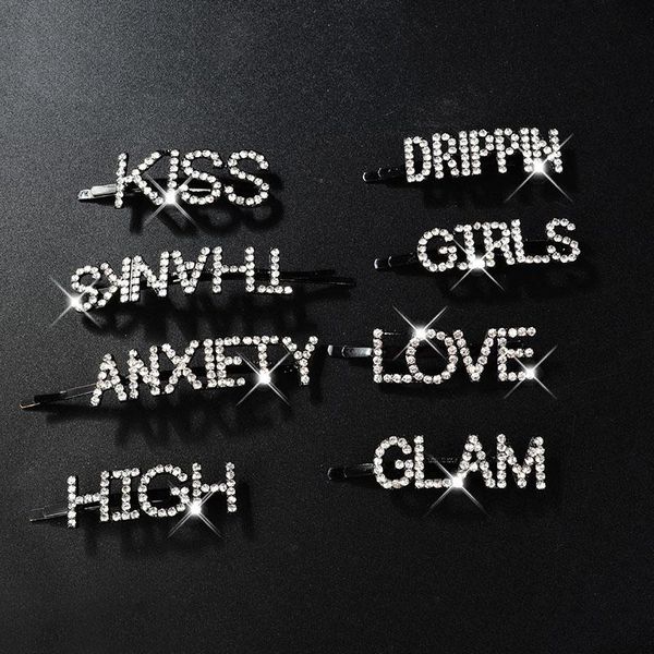 letter word hairpin black metal hair clip pin barette hair pins for women sticks crystal rhinestone hairgrip jewelry, Golden;silver
letter word hairpin black metal hair clip pin barette hair pins for women sticks crystal rhinestone hairgrip jewelry, Golden;silver