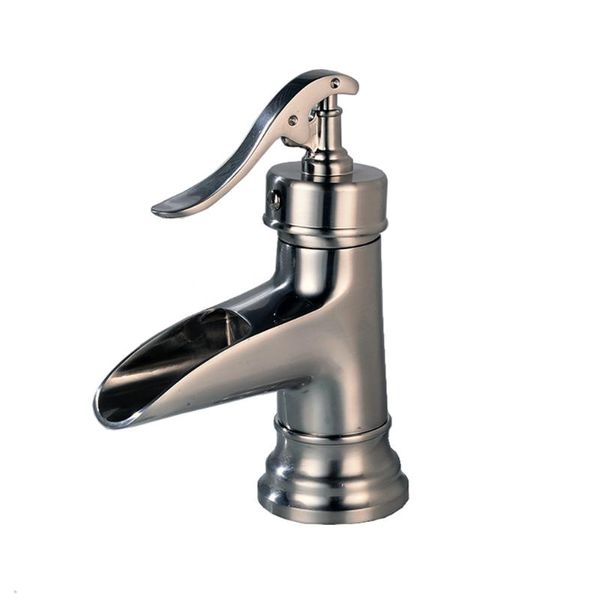 classic brushed waterfall bathroom basin faucet sink mixer tap silver190812122
classic brushed waterfall bathroom basin faucet sink mixer tap silver190812122