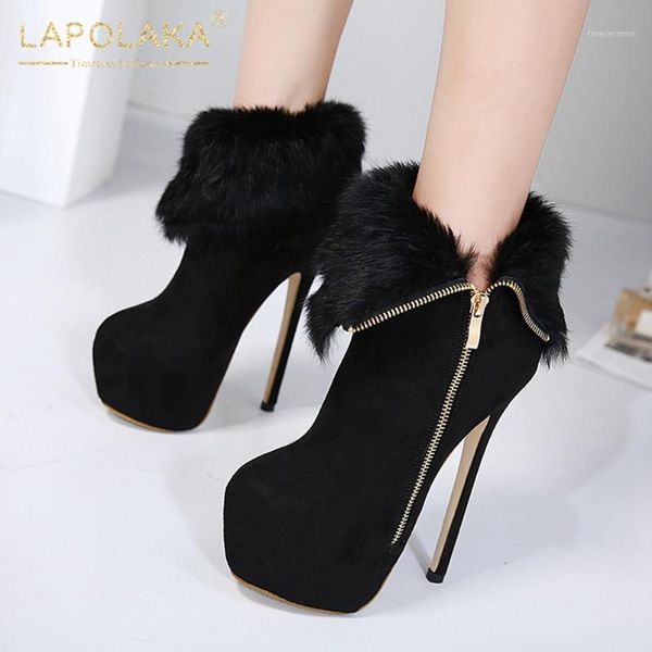 boots lapolaka 2021 arrivals add fur autumn winter women shoes platform zip up thin high heels fetish female1, Black
boots lapolaka 2021 arrivals add fur autumn winter women shoes platform zip up thin high heels fetish female1, Black