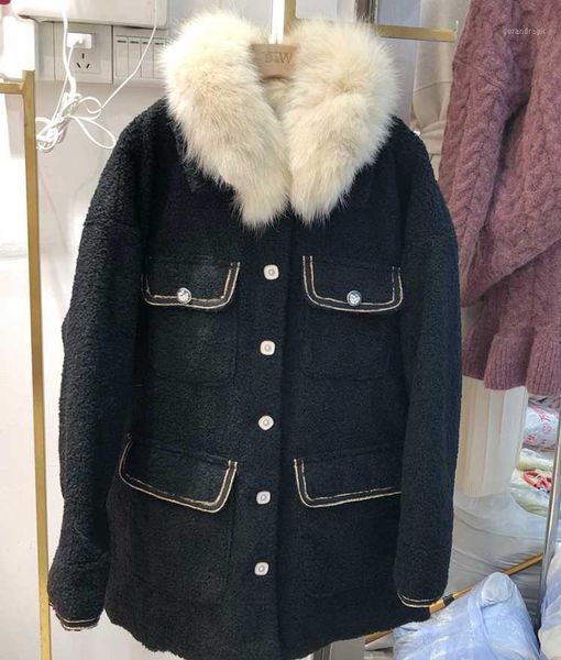 winter cotton suit fur collar long black small fragrance wind lamb fur coat female winter 2019 new1
winter cotton suit fur collar long black small fragrance wind lamb fur coat female winter 2019 new1
