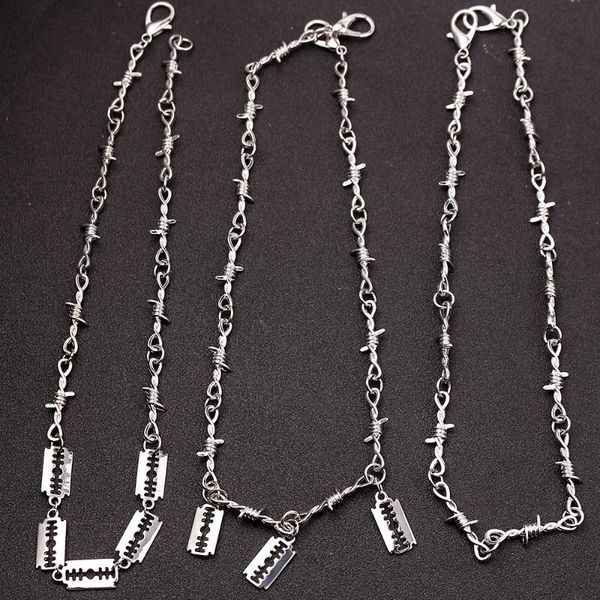 pendant necklaces hip-hop blade thorns necklace cool punk personality for street boy rapper rock charm choker motorcycle chain jewelry, Silver
pendant necklaces hip-hop blade thorns necklace cool punk personality for street boy rapper rock charm choker motorcycle chain jewelry, Silver