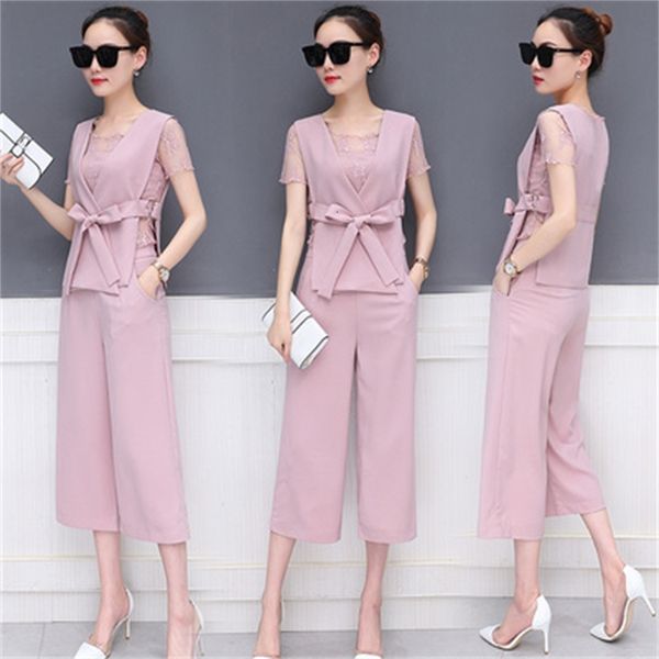 korean style 3 female and pants with vest woman femme deux suit summer wear jfgw, White
korean style 3 female and pants with vest woman femme deux suit summer wear jfgw, White