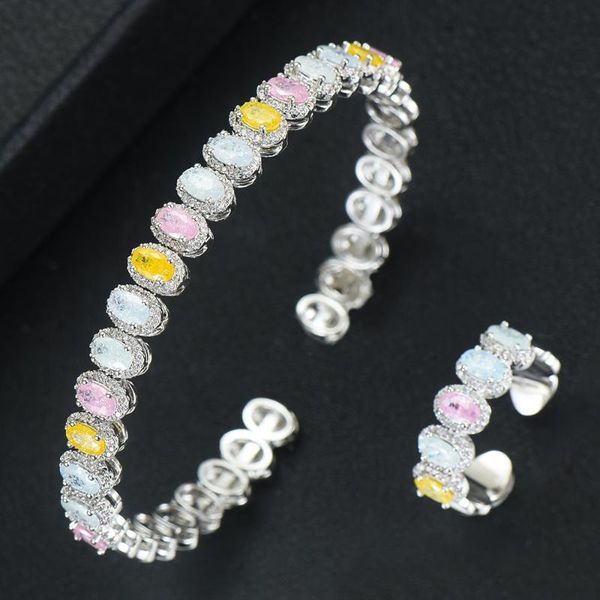 godki luxury saudi arabia bangle ring set for women full micro cubic zircon pave party wedding saudi arabic dubai jewelry sets, Silver
godki luxury saudi arabia bangle ring set for women full micro cubic zircon pave party wedding saudi arabic dubai jewelry sets, Silver