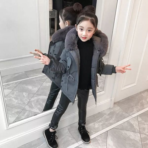 teens girls new winter fur hooded coats children girl's long parkas cotton hooded jacket girl long warm outfit 4 6 8 9 10 years, Blue;gray
teens girls new winter fur hooded coats children girl's long parkas cotton hooded jacket girl long warm outfit 4 6 8 9 10 years, Blue;gray