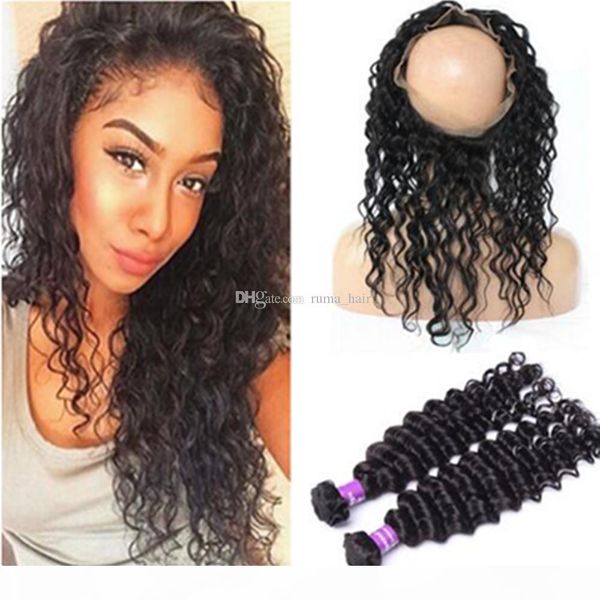 360 lace frontal closure with bundles human hair 360 lace frontal with bundle 8a peruvian deep wave 360 lace frontal with bundles, Black;brown
360 lace frontal closure with bundles human hair 360 lace frontal with bundle 8a peruvian deep wave 360 lace frontal with bundles, Black;brown