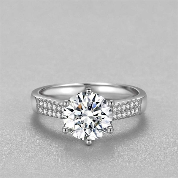 Luxurys Designers Fashion Yjz039 micro set double row women's six claw crown ring 925 silver wedding 2.7 C imitation diamond ring
Luxurys Designers Fashion Yjz039 micro set double row women's six claw crown ring 925 silver wedding 2.7 C imitation diamond ring