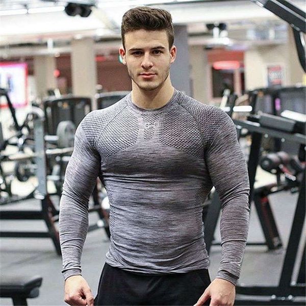 new long sleeve men's tight and breathable quick dry sports running basketball training fitness clothes, Gray
new long sleeve men's tight and breathable quick dry sports running basketball training fitness clothes, Gray