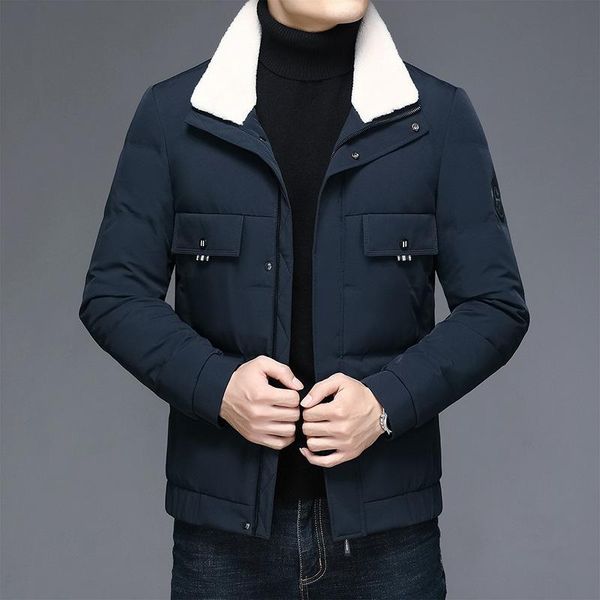 men's down & parkas direct selling light and thin jacket winter casual korean hairy lapel pure color, Black
men's down & parkas direct selling light and thin jacket winter casual korean hairy lapel pure color, Black