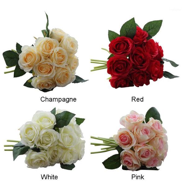 10pcs artificial red rose heads flower bouquet wedding bridal fake silk flowers christmas party valentine's day home decoration1
10pcs artificial red rose heads flower bouquet wedding bridal fake silk flowers christmas party valentine's day home decoration1