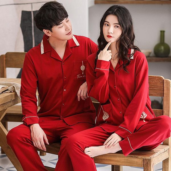 men's sleepwear purecotton turn-down collar buttondown long sleeve trousers boy girl pajama jammies autumn couples lovers nightwear pyj, Black;brown
men's sleepwear purecotton turn-down collar buttondown long sleeve trousers boy girl pajama jammies autumn couples lovers nightwear pyj, Black;brown