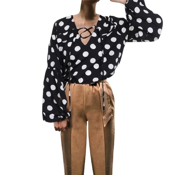 women's blouses & shirts vintage women lantern sleeve leopard striped print blouse v-neck bandage lady office shirt tunic casual loose, White
women's blouses & shirts vintage women lantern sleeve leopard striped print blouse v-neck bandage lady office shirt tunic casual loose, White