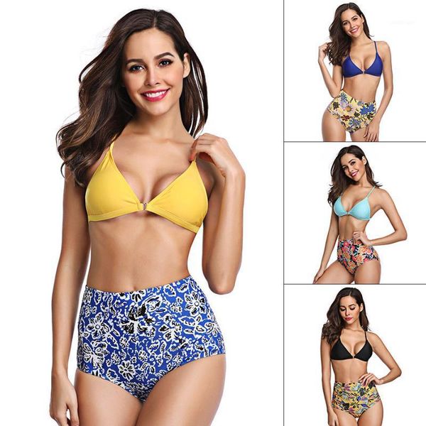 women's swimwear bikinis women 2021 high waist swimsuit push up halter female bathing suit mayo beach wear bathers biquine1, White;black
women's swimwear bikinis women 2021 high waist swimsuit push up halter female bathing suit mayo beach wear bathers biquine1, White;black